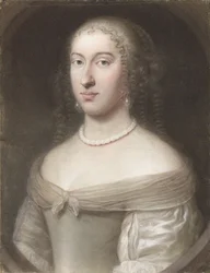 Retrato de María Teresa de España 1638-1683, Reina consorte de Francia y Navarra, 1660