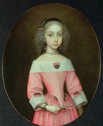 Retrato de una joven con un abanico