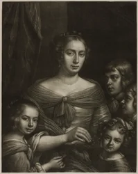 La mujer y los hijos del artista