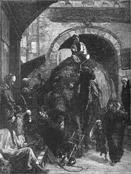 Un camino estrecho en El Cairo, c1882