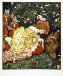 La Bella y la Bestia - ilustración de Walter Crane