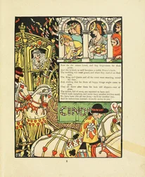 Ilustración para el cuento de hadas Cenicienta