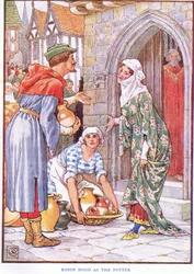 Robin Hood como el alfarero, c.1920