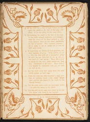 Texto con un orden floral. La cartilla dorada.