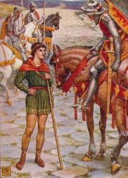 El joven Percival pregunta a Sir Owen, 1911