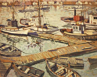 El muelle de botes en Santa Bárbara
