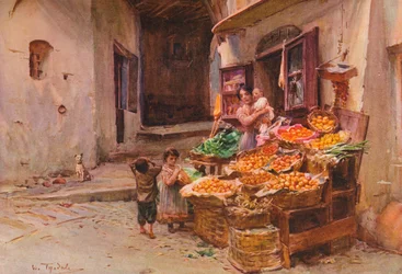 Un puesto de frutas en San Remo