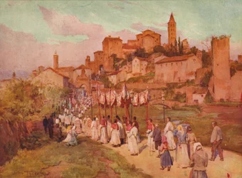 Corpus Domini en Viterbo, c1900