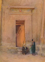 Puerta en el Templo de Isis, c1905
