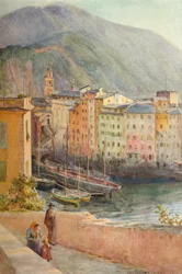 El puerto de Camogli, c1910