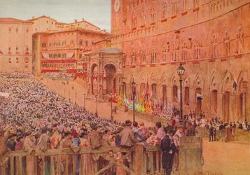 El Palio de Siena, c. 1900