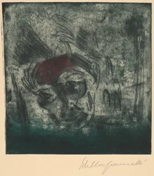 Busto de un Hombre Cansado, Autorretrato