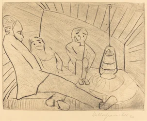 Tres Personas en un Taller, 1920