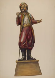 Figura de Tienda de Cigarros, c. 1937