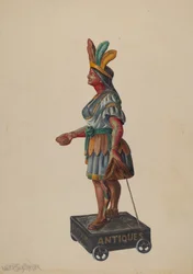 Indio de tienda de cigarros, c. 1936