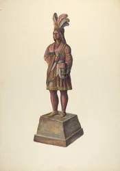 Indio de tienda de cigarros, c. 1937