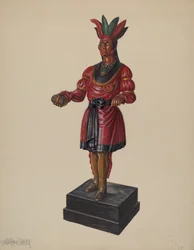 Indio de Tienda de Cigarros, c. 1937