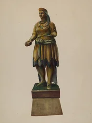 Indio de tienda de cigarros, c. 1937