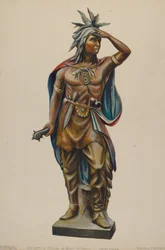 Indio de Tienda de Cigarros, c. 1938
