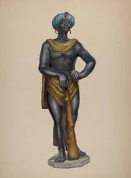 Figura de esclavo nubio, c. 1937