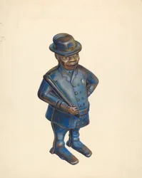 Banco de juguete: Policía, c. 1939