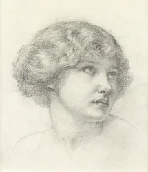 Cabeza de una niña