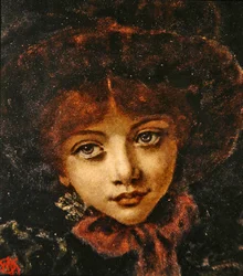 Retrato de Alice Knewstub, la hija del artista