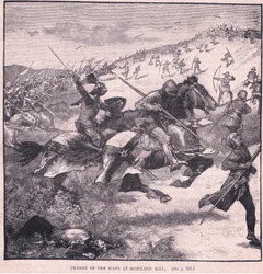 Carga de los escoceses en Homildon Hill AD 1402