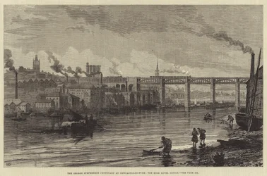 El Centenario de George Stephenson en Newcastle-on-Tyne, el Puente de Alto Nivel