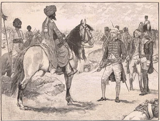La rendición de Baillie a Hyder Ali AD1780