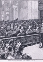 El servicio de acción de gracias en la Catedral de San Pablo 1871 AD
