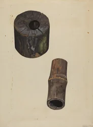Tubería de agua, c. 1937