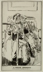 Una defensa débil, c.1911