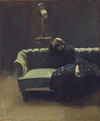 El gerente en funciones o Ensayo: El final del acto, c.1885-6