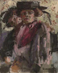la niña de las flores; Dos mujeres