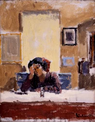 El espejo (óleo sobre lienzo)