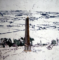El obelisco en Arques, Valle de Eaulne, Dieppe, c.1913-14