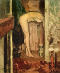 Mujer lavándose el cabello
