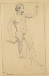 Desnudo Masculino Sentado, c.1870-77