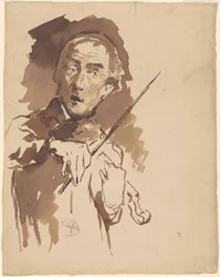 Estudio para "Tocando la campana"