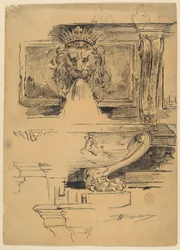 Estudio de una fuente, Italia
