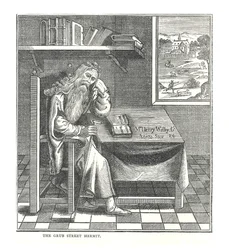 El ermitaño de Grub Street. De una imagen publicada por Richardson