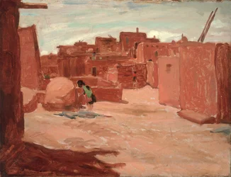 Pueblo de adobe