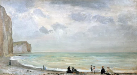 La playa de Dover (óleo sobre tabla)