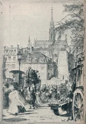 Plaza St. Michel, París, c1913