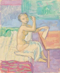 Desnudo en la mesa