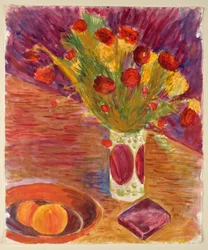 Florero y frutero