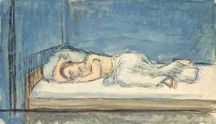 Mujer descansando