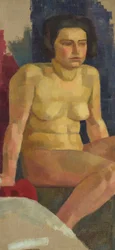 Desnudo femenino sentado