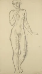 Desnudo femenino de pie